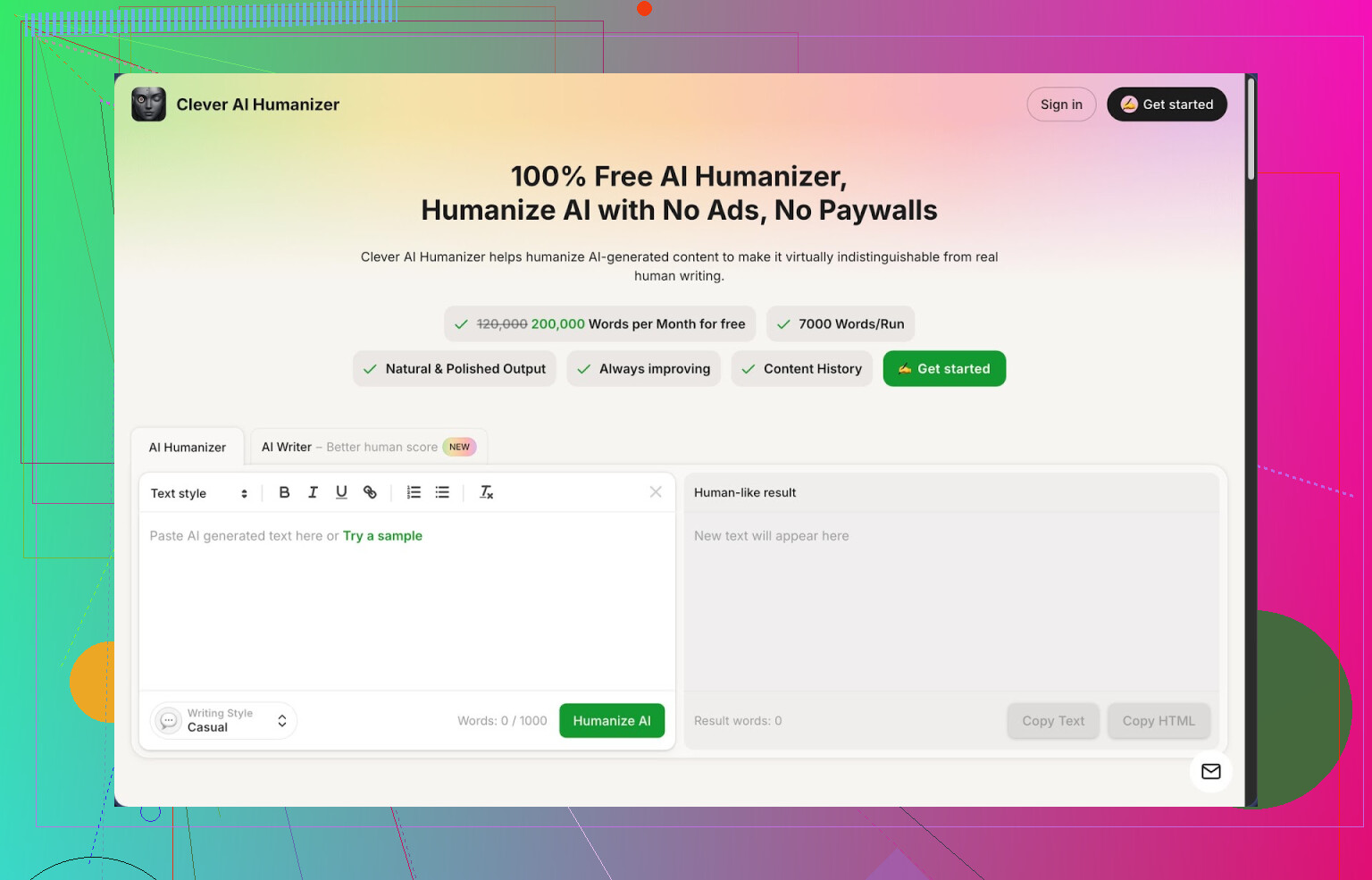 Avis sur Clever AI Humanizer
