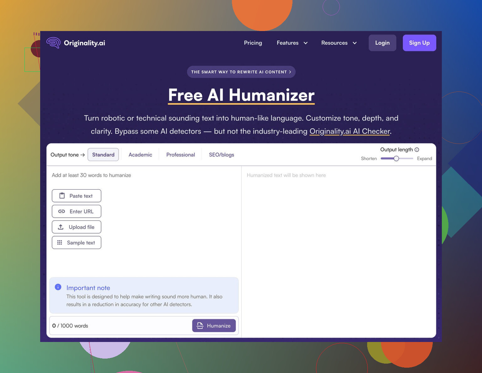 Originality AI Humanizer Review
